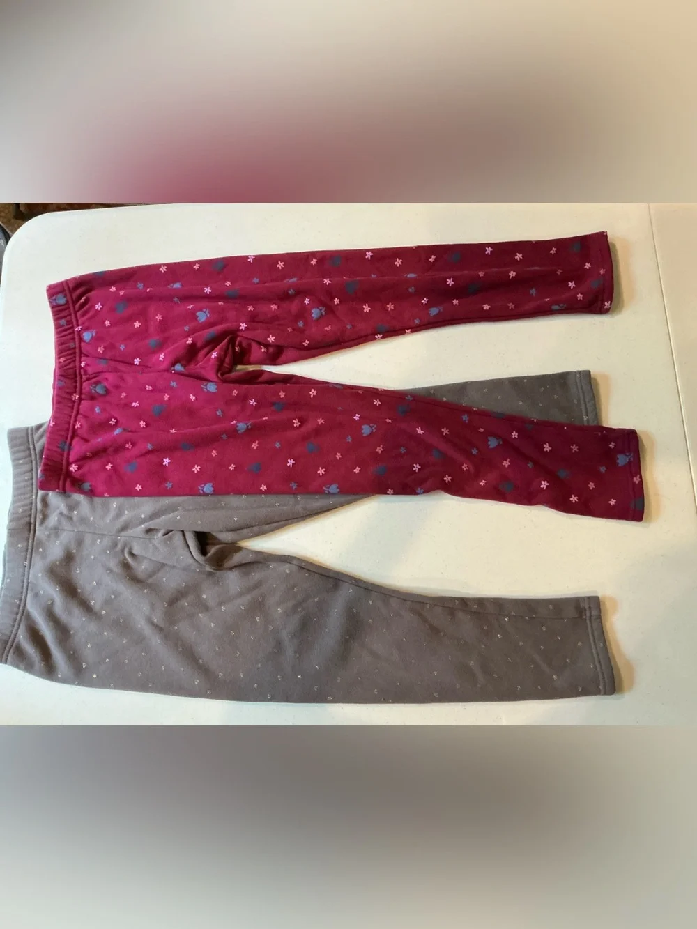 Set of 2 Excellent Condition Girls Size 12 Carters Fleece Pants